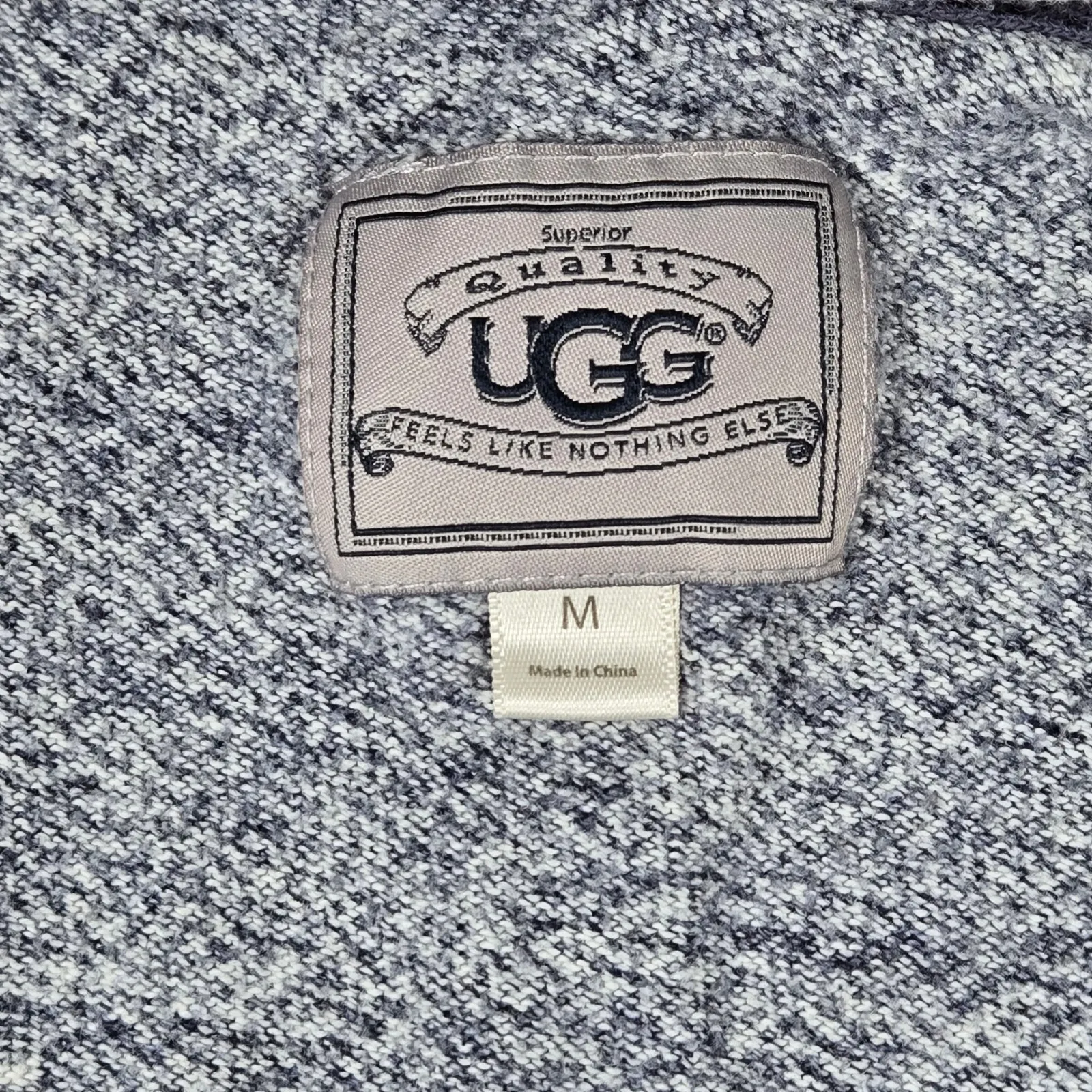 UGG Australia Womens Cardigan Sweater Duster Open Front Pockets Blue Grey M Gray Size M - Image 3
