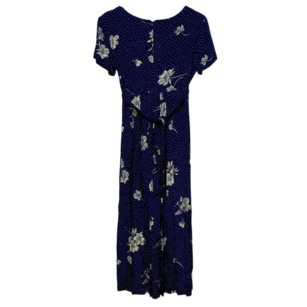 Jonathan Martin  Vintage‎ Floral Button Front Midi Dress Size Small - Image 2