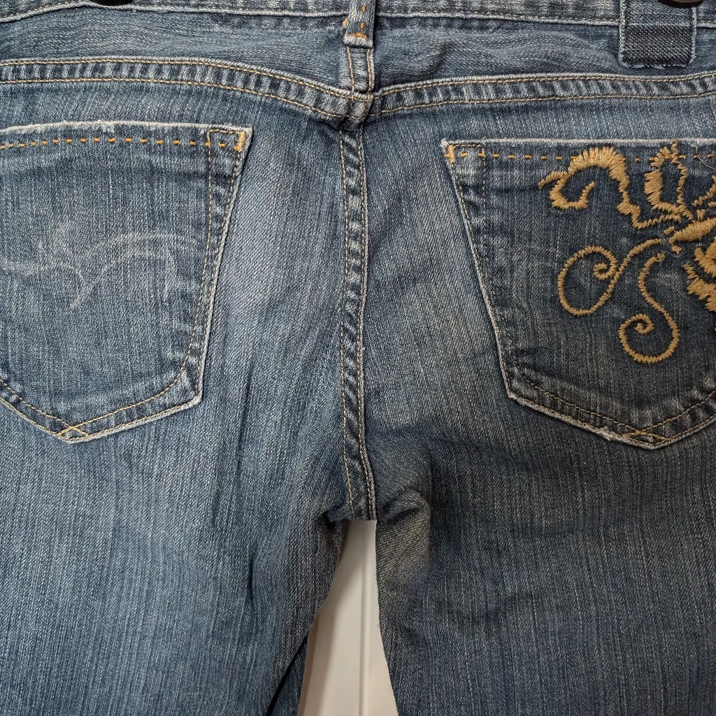 VTG GOLDSIGN Envy Jeans Straight Leg Mid Rise W27 Medium Wash Blue Size 27 - Image 8