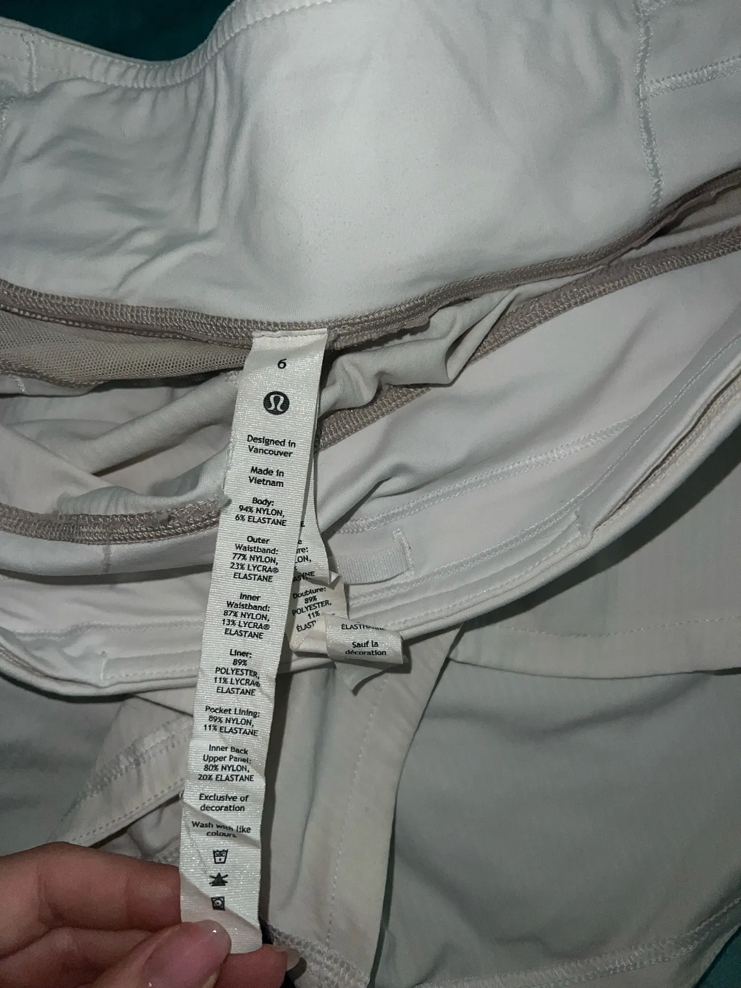 Lululemon Shorts White - Image 2