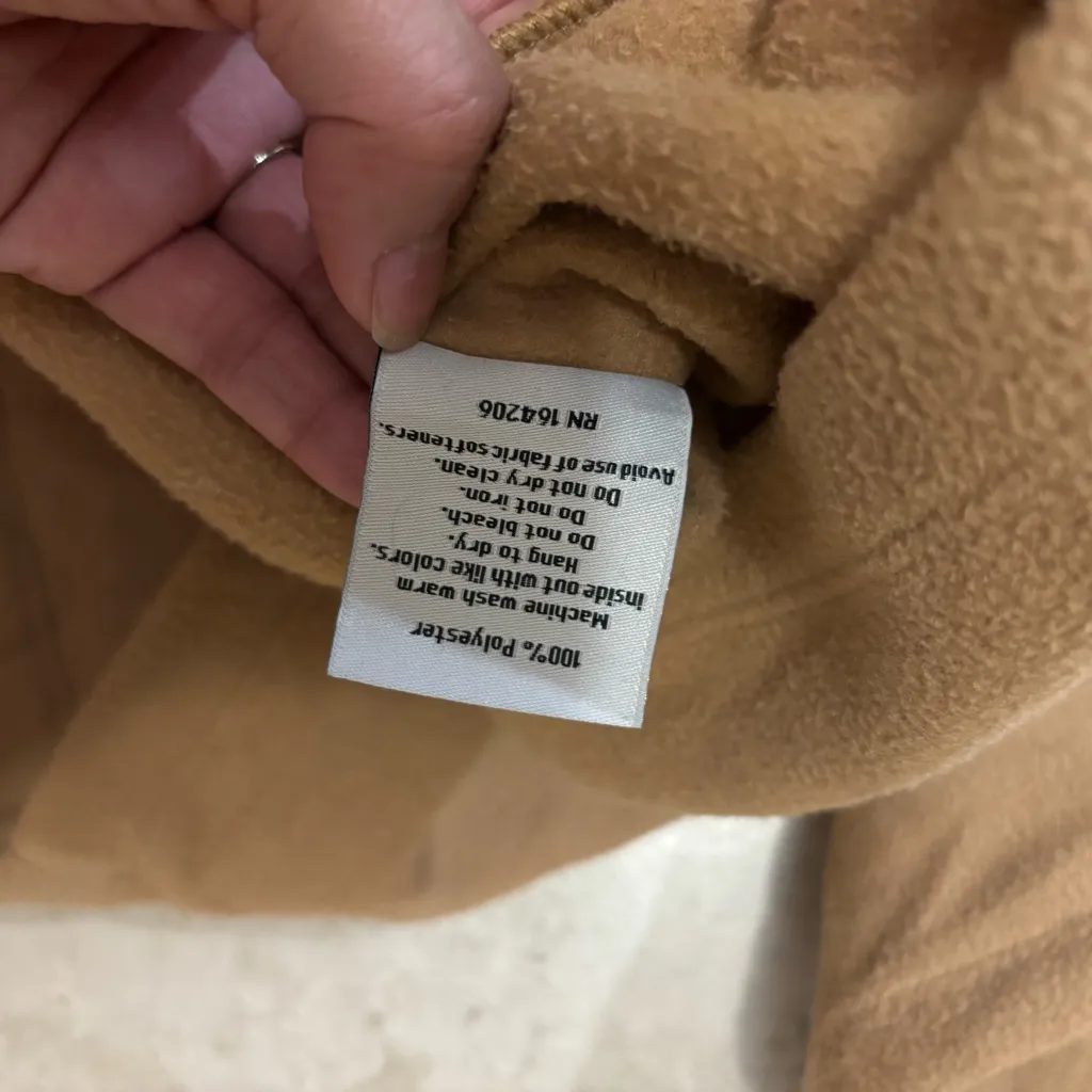 Dudley Stephens Bailiwick Button Turtleneck Vello Fleece (Camel) - Image 8