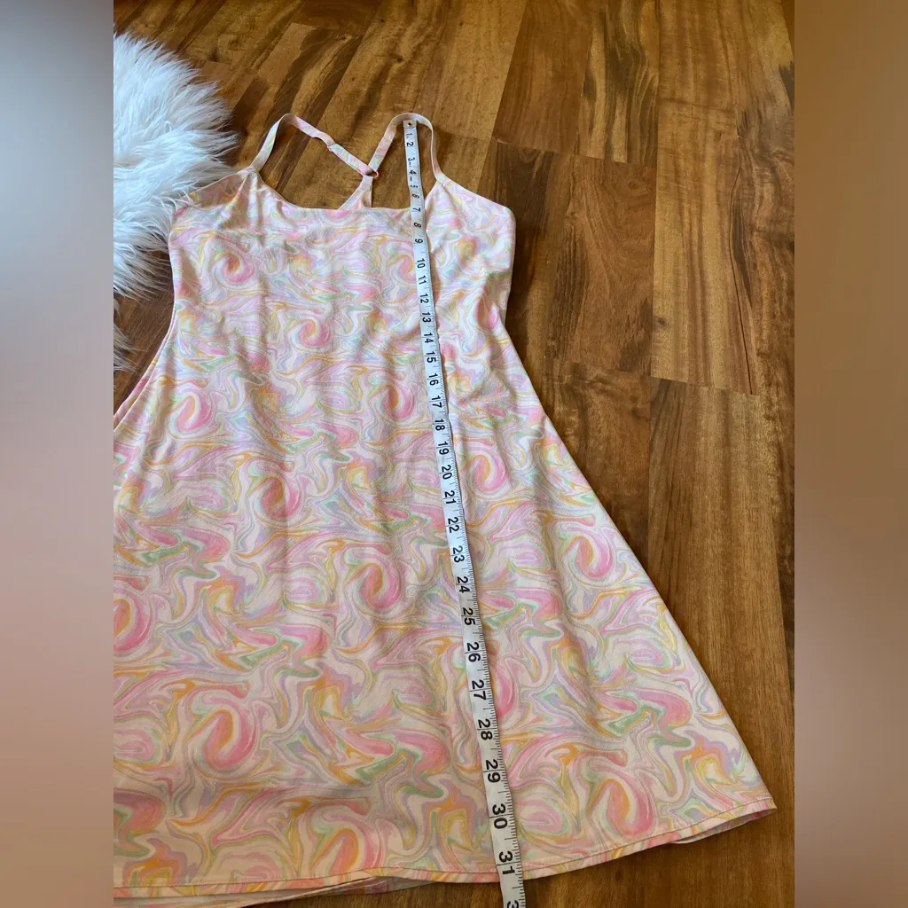Outdoor Voices Exercise Mini Dress in Pink Marble - Image 12