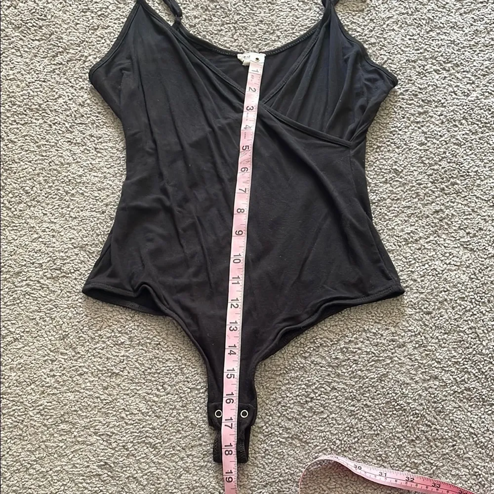 Garage Black Spaghetti Strap Bodysuit | Size Small - Image 11