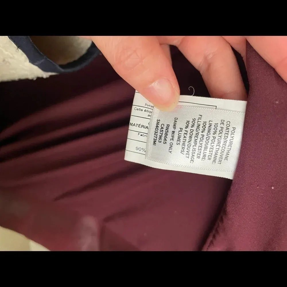 Something Navy  Burgundy Faux Leather Puffer Coat Revolve Red Jacket Fall Winter - Image 5