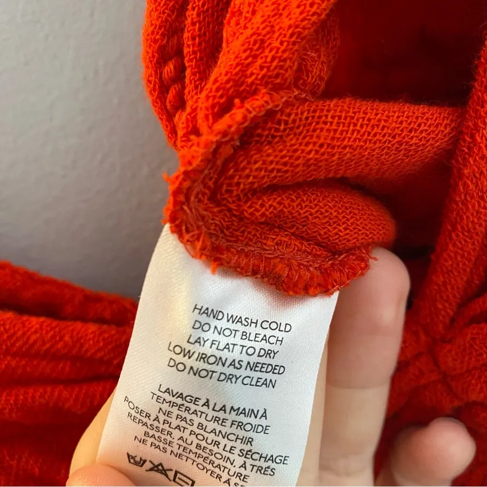 NWT Jens Pirate Booty Red Sunflower Crop Top XS - Image 5