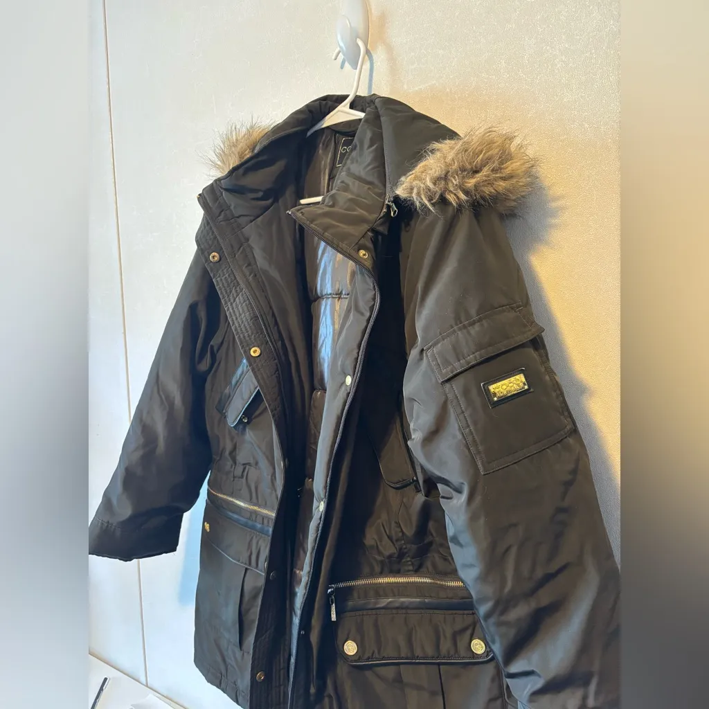 NWT | COOGI | Women’s chocolate puffer coat | 3XL - Image 2