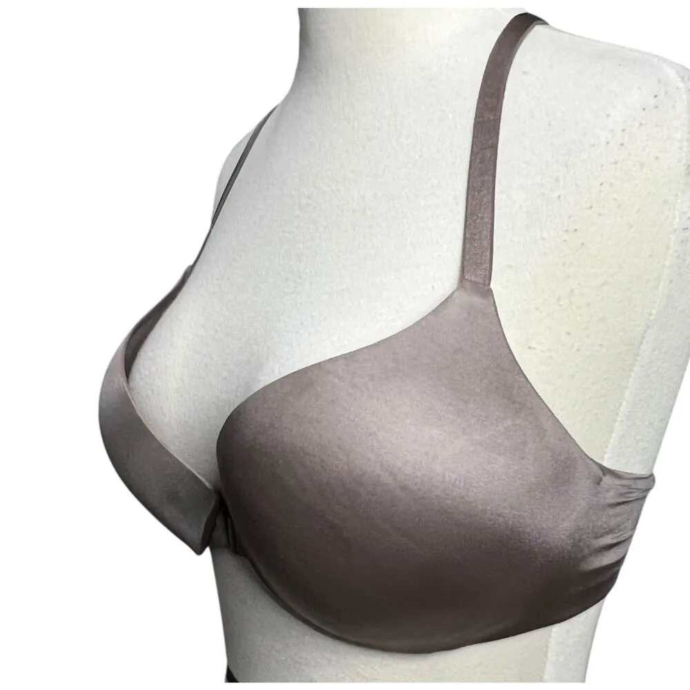 Victorias Secret Very Sexy Plunge Bra 34D Brown Racerback Push Up Padded Strappy - Image 4