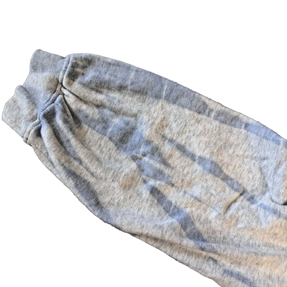 H&M Divided Cropped Hoodie Gray Tie Dye Women's L Fleece Sweatshirt Jacket EUC - Image 3