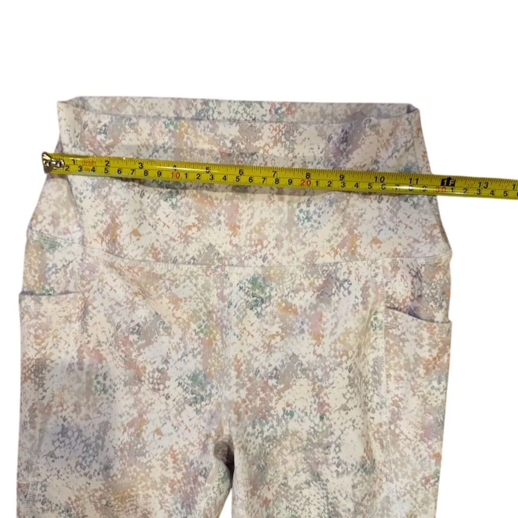 RBX Women's S Multicolor Pastel Snake Print High Waist Leggings - Image 3