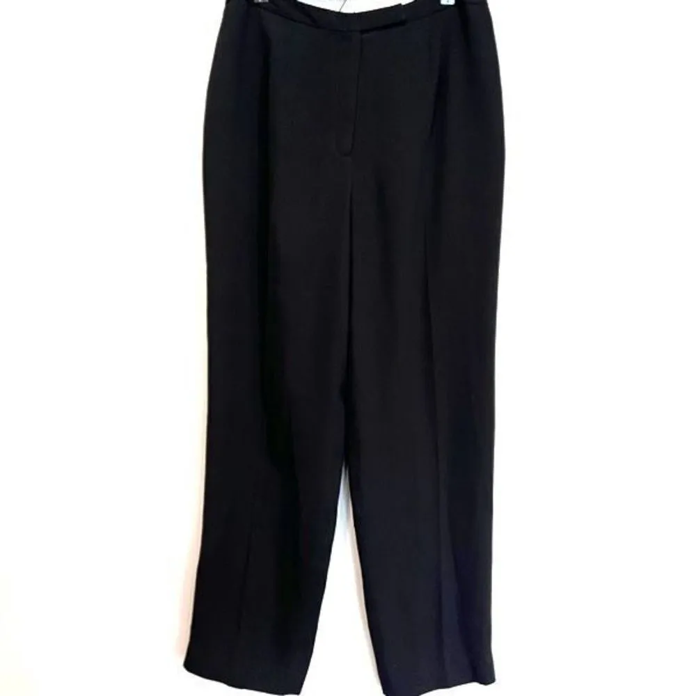 NWT Kate Hill Women Career Pants Trouser High Waisted Office Silk Black Size 14W - Image 12