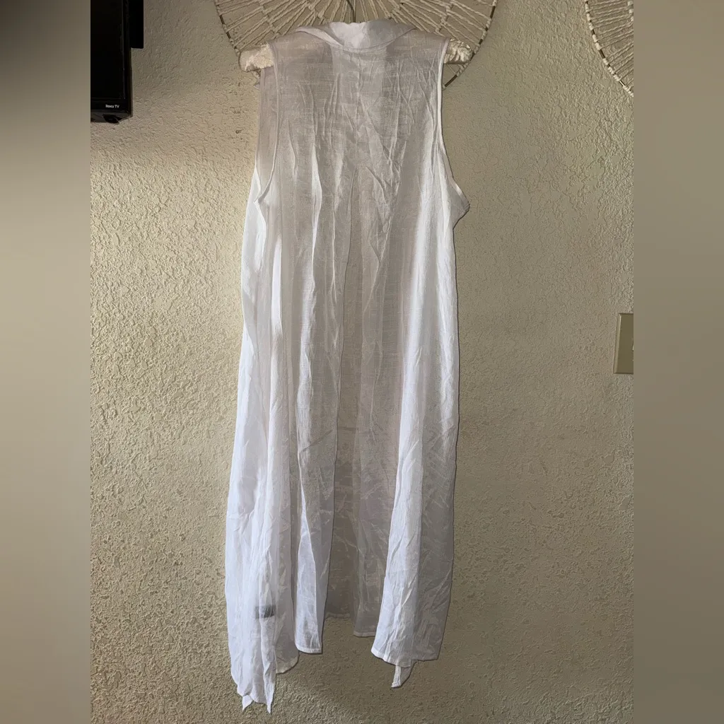 Mlle Gabrielle  White Sheer Camisole Top - Image 6