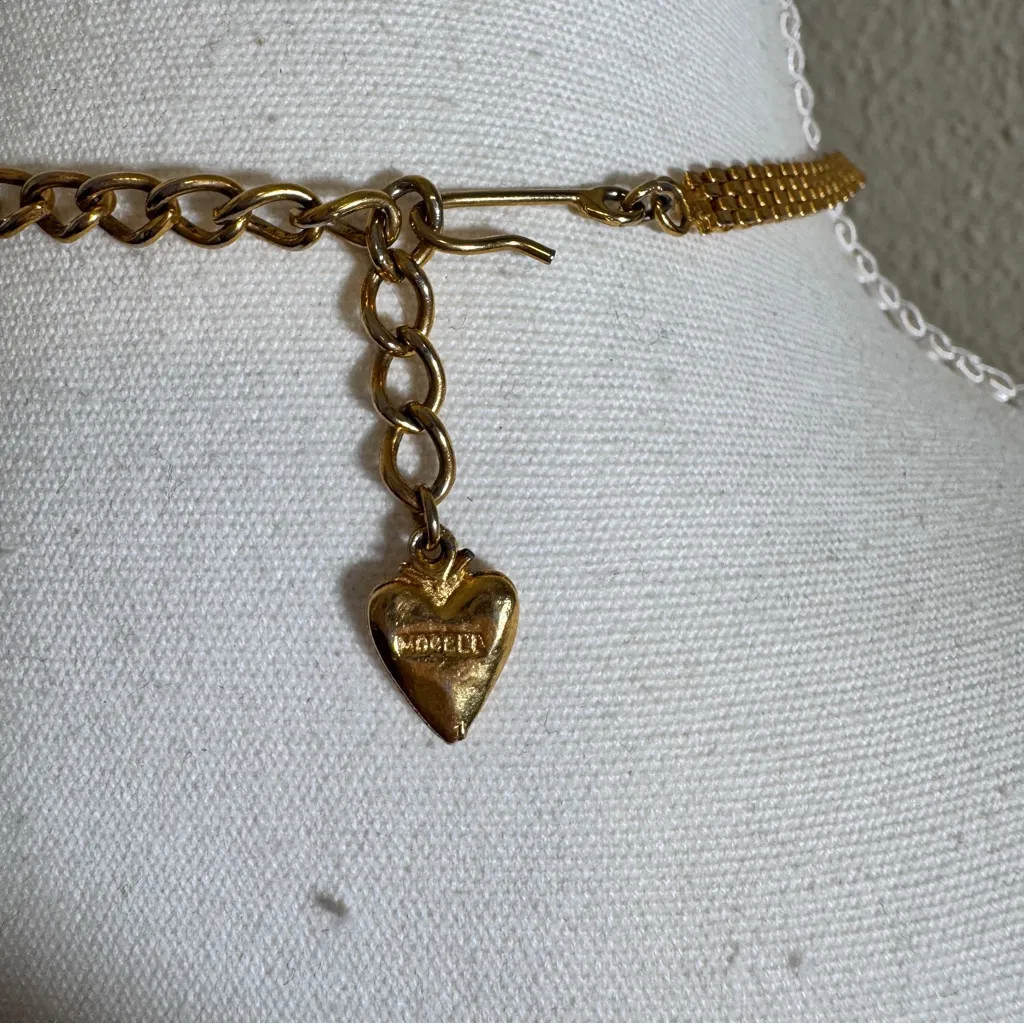 Vintage Fredrick Mosell Gold Tone Collar Necklace Estate Jewelry Classic Rare - Image 4