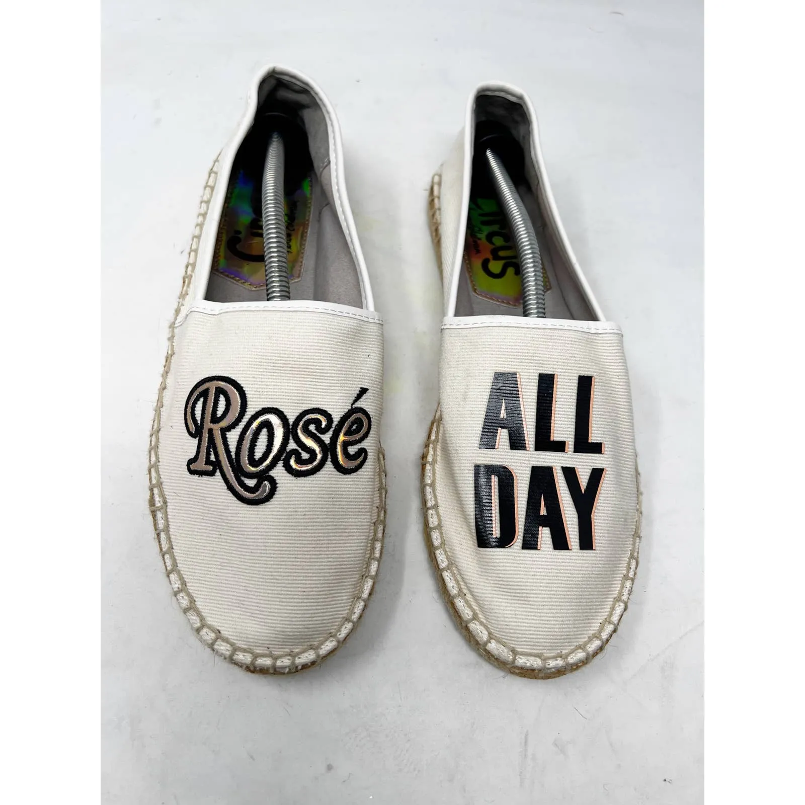 Rose All Day Circus by Sam Edelman Women's Espadrille Shoes White Size 8 - Image 2