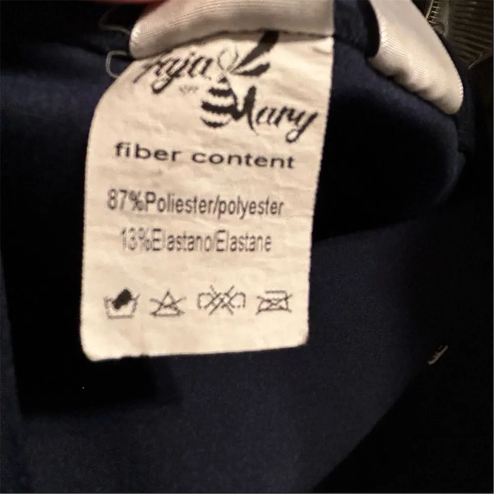 Faja Mary Women's Black High Waist Leggings Size M Casual Wear Blue Size M - Image 8