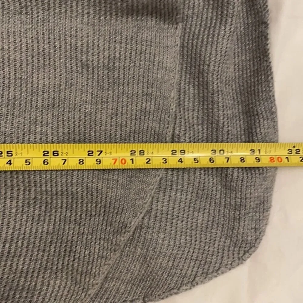 Joan Vass Soft Gray Knit Cashmere Blend Pullover Sweater Womens Size Small - Image 7