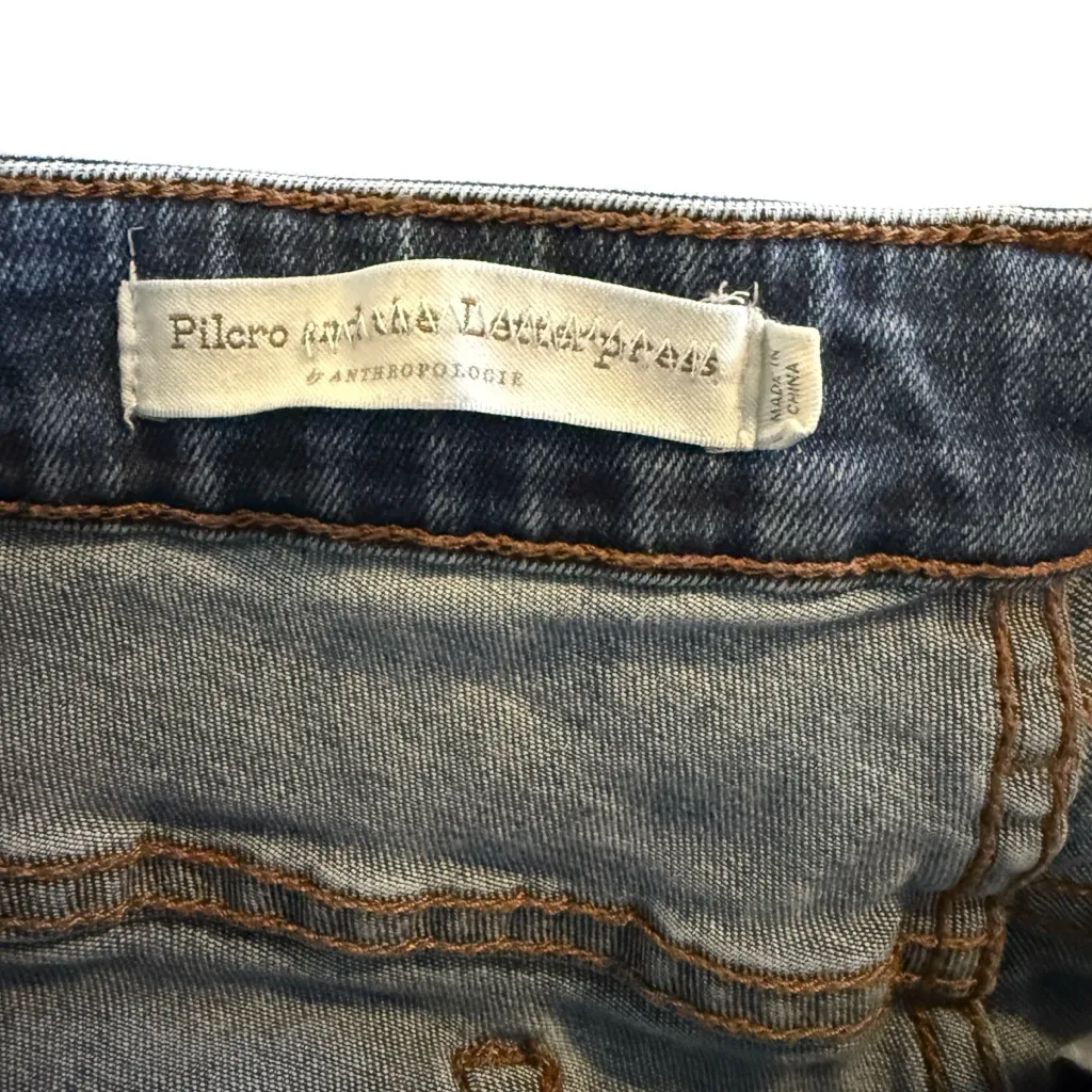 Pilcro Letterpress Mid-Rise Skinny Jeans with Hem Slit Women’s Size 33 Tall - Image 9