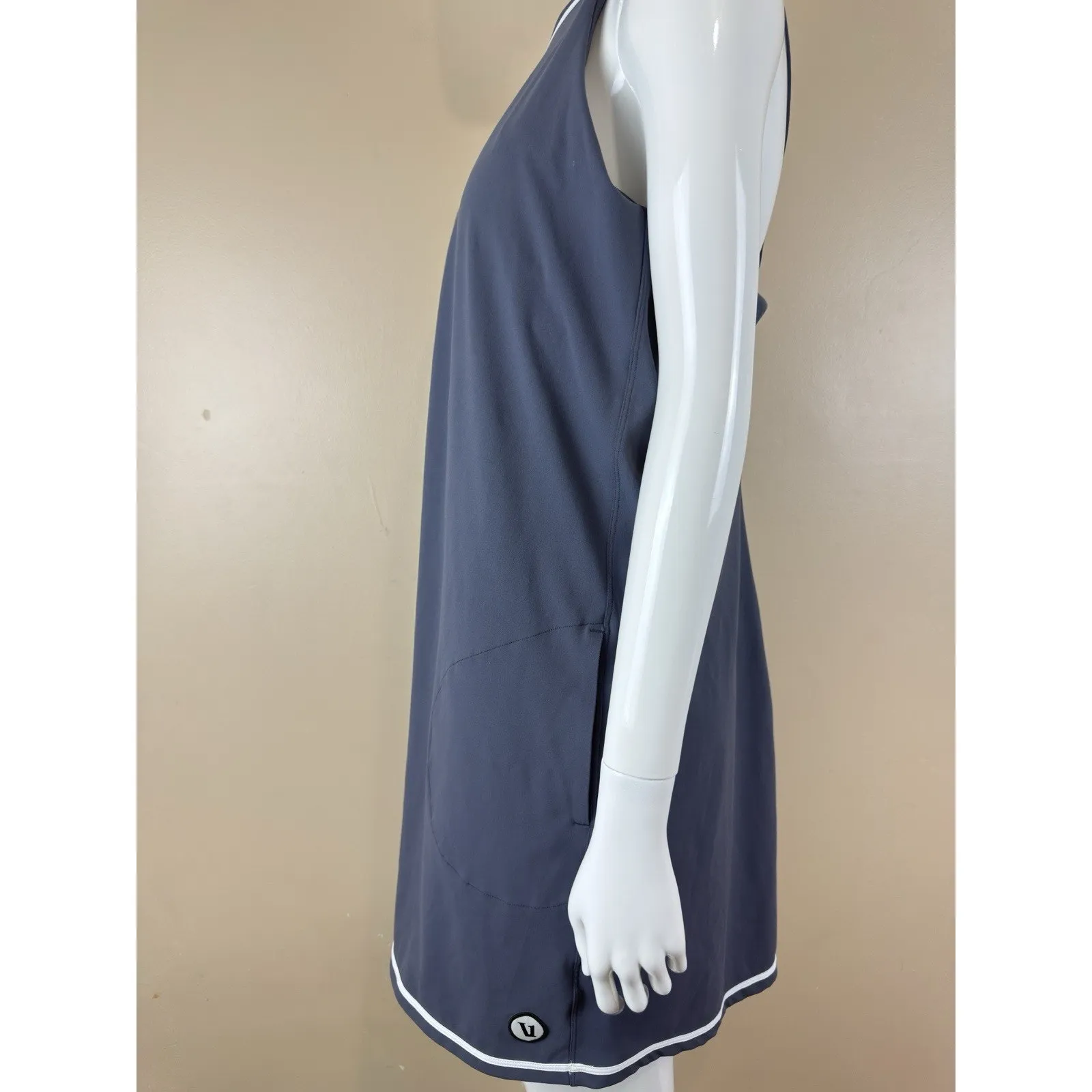 VUORI Women’s Gray Azure Volley Tennis Dress Size XL - Image 2
