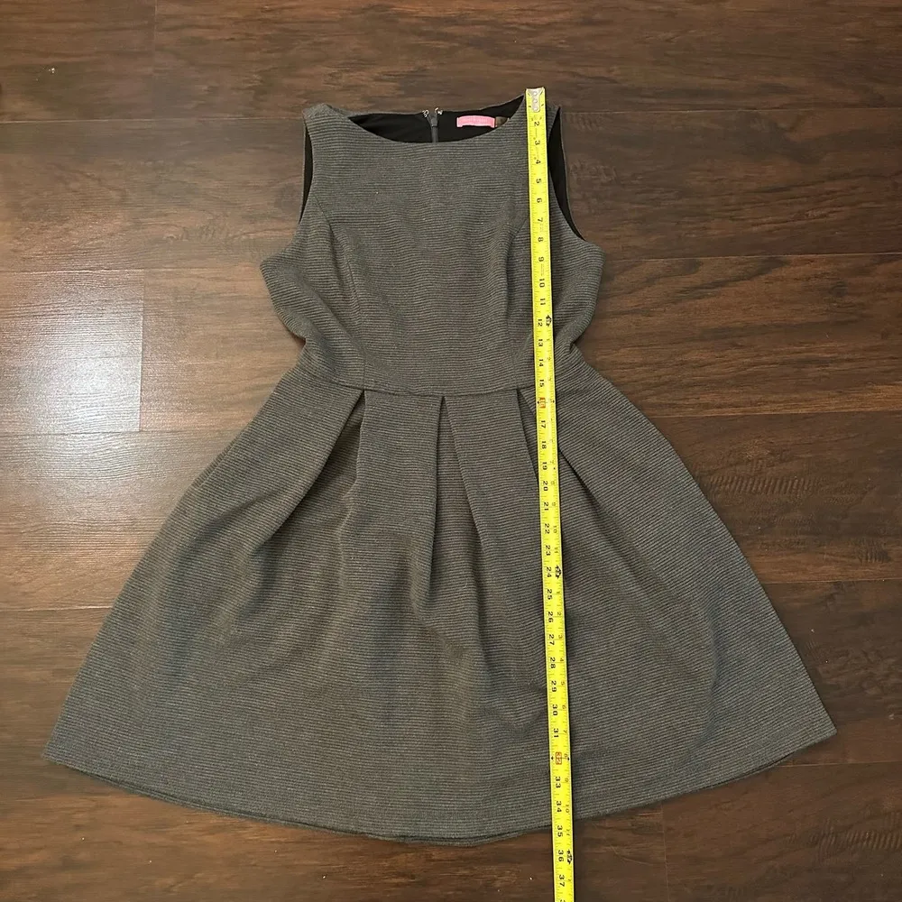 Isaac Mizrahi gray ribbed a-line dress size 8 - Image 11