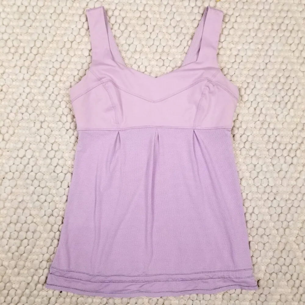Lululemon Run: Tame Me Tank Rose Quartz Sz 8 - Image 5