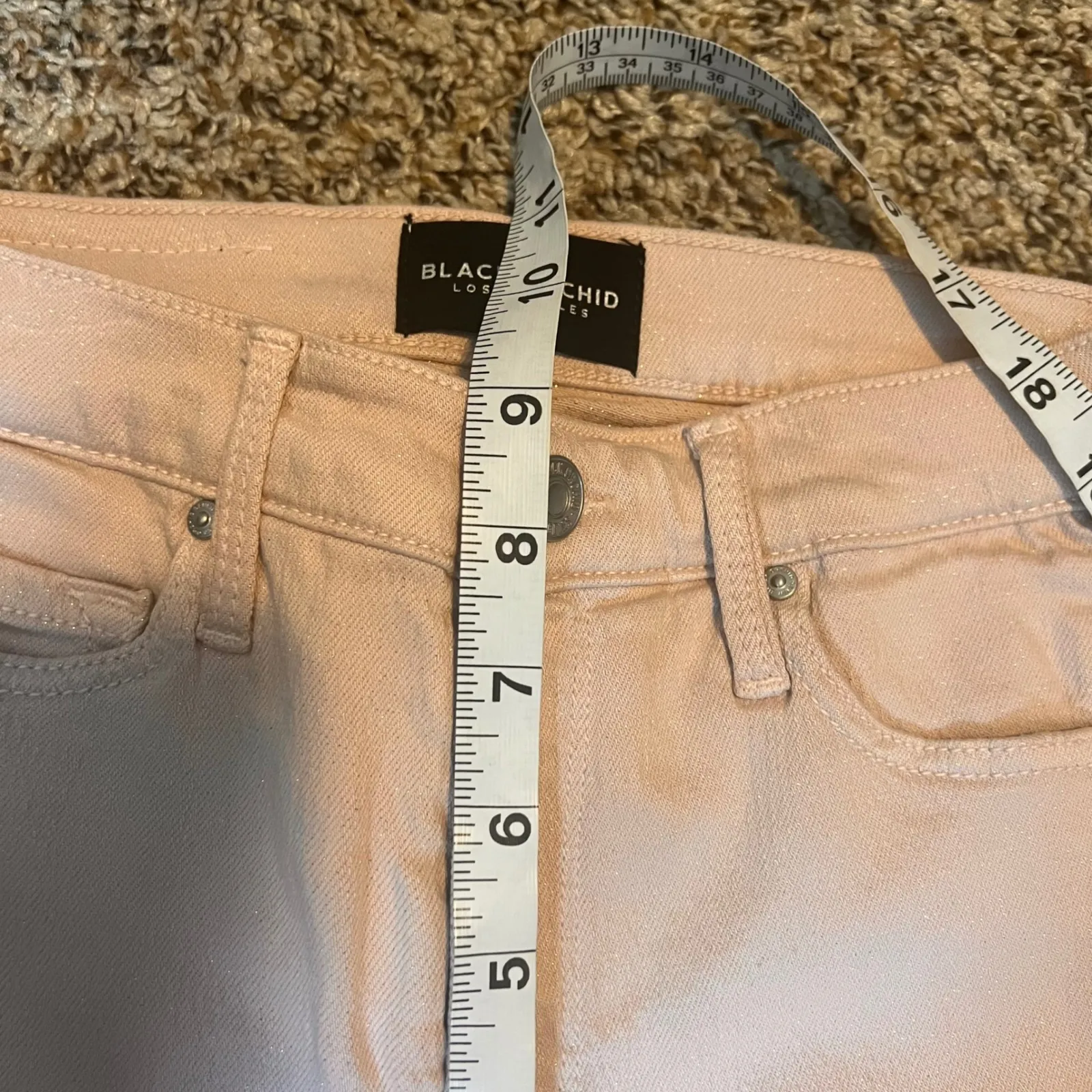 Black Orchid Los‎ Angeles Women's Pink Luxury Soft High Rise Jeans Sz 26 - Image 5