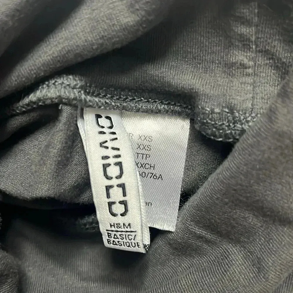 Cropped turtle neck XXS Divided by H&M grey gray long sleeve turtle neck neutral - Image 5