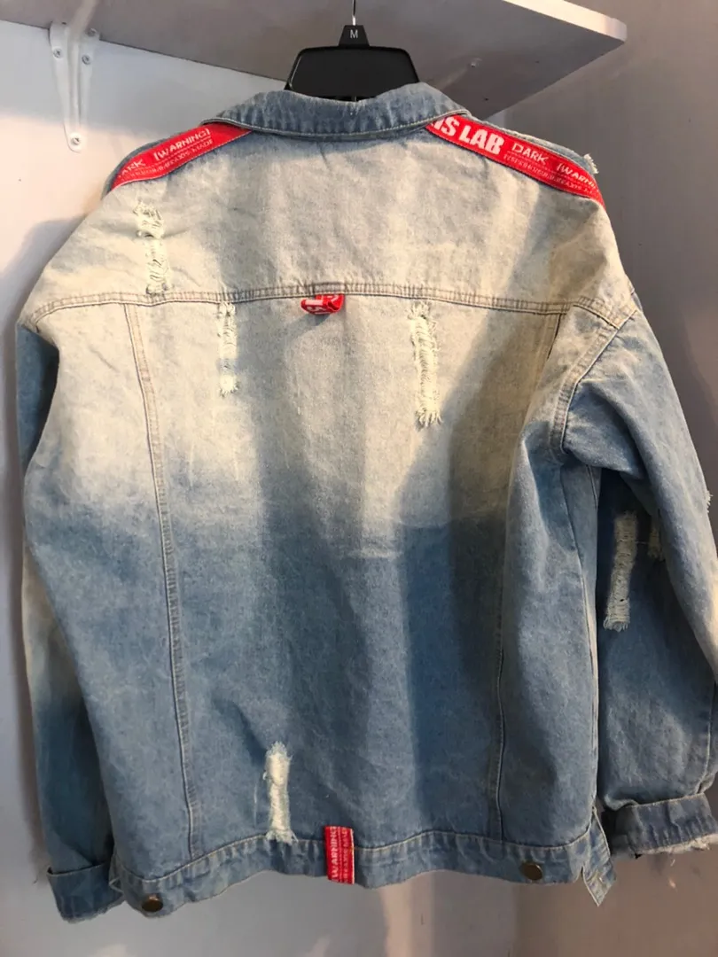 Denim Jean Jacket ! Super Cute !!! Size L - Image 5