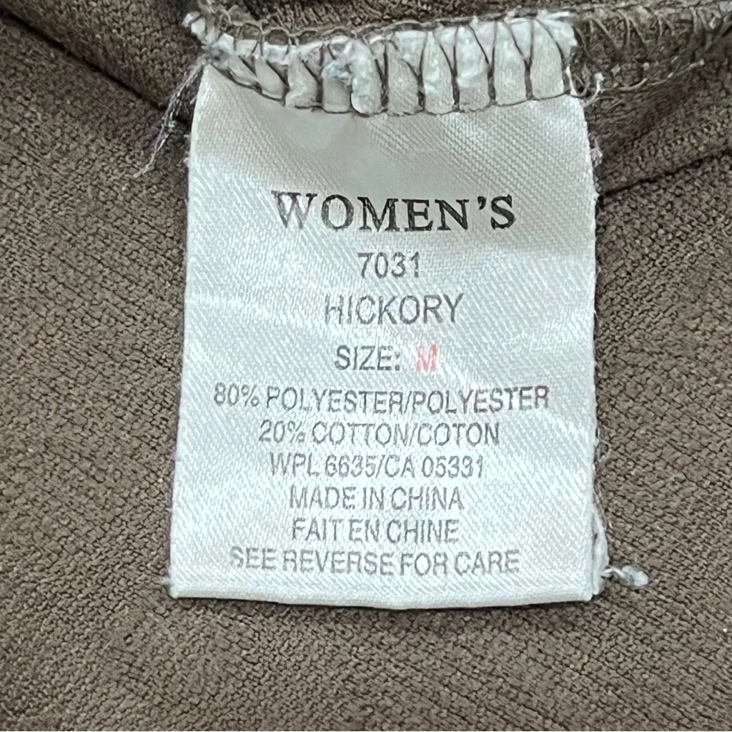 Woolrich Hickory Green Floral Embossed Sweater Size Medium - Image 8