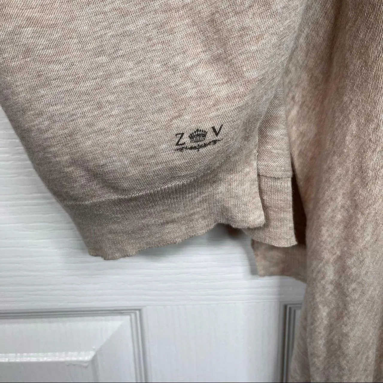 Zadig & Voltaire Beige Lightweight Open Front Cardigan Sweater - Image 5