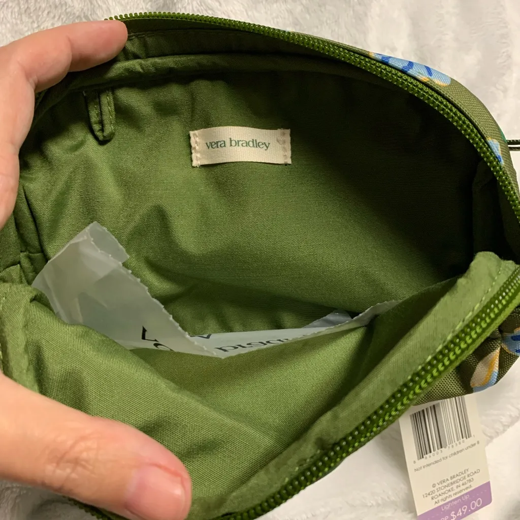 Vera Bradley Tulip Rows Green Floral Mini Belt Bag - Image 6