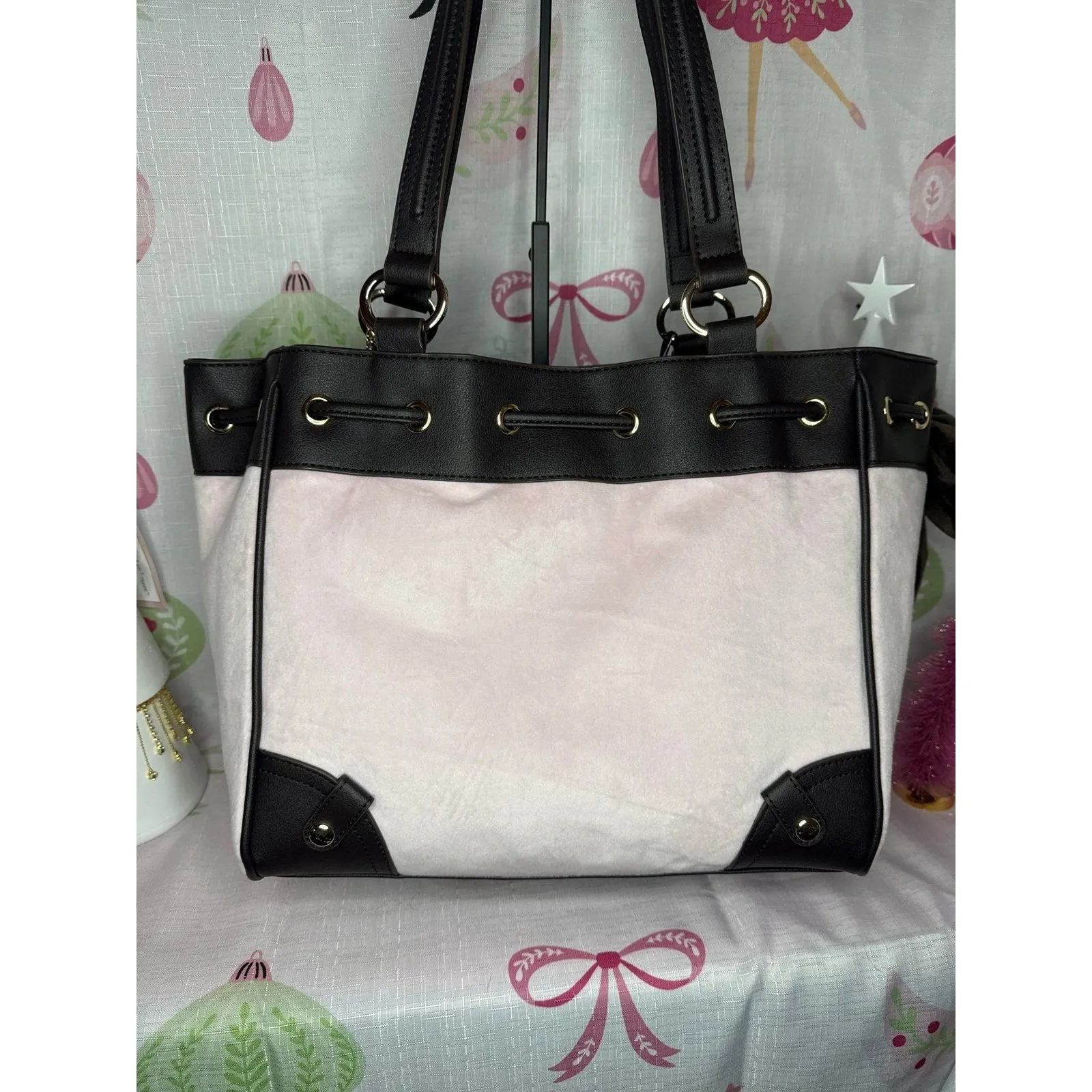 Juicy Couture Daydreamer Tote, Chiffon Pink/chocolate - Image 6