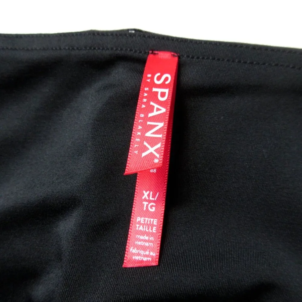 NWT SPANX 20301 Petite Faux Patent Leather Leggings in Classic Black Glossy XLP - Image 4