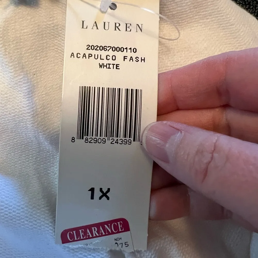 Lauren Ralph Lauren White Sweatpants Lounge Pants Vintage Acapulco NWT 1X - Image 5