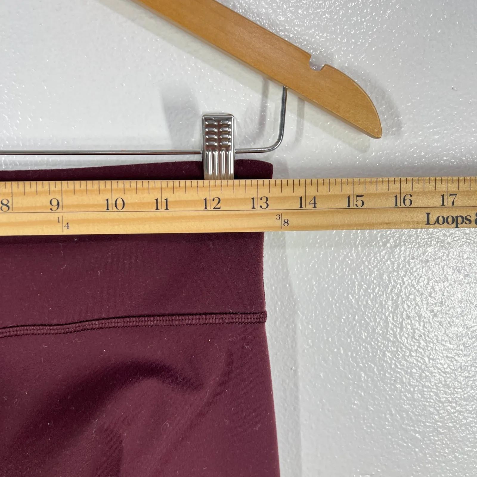 Lululemon Leggings‎ Athletic Align High Rise Crop Burgundy Size 4 Running Gym Red - Image 5