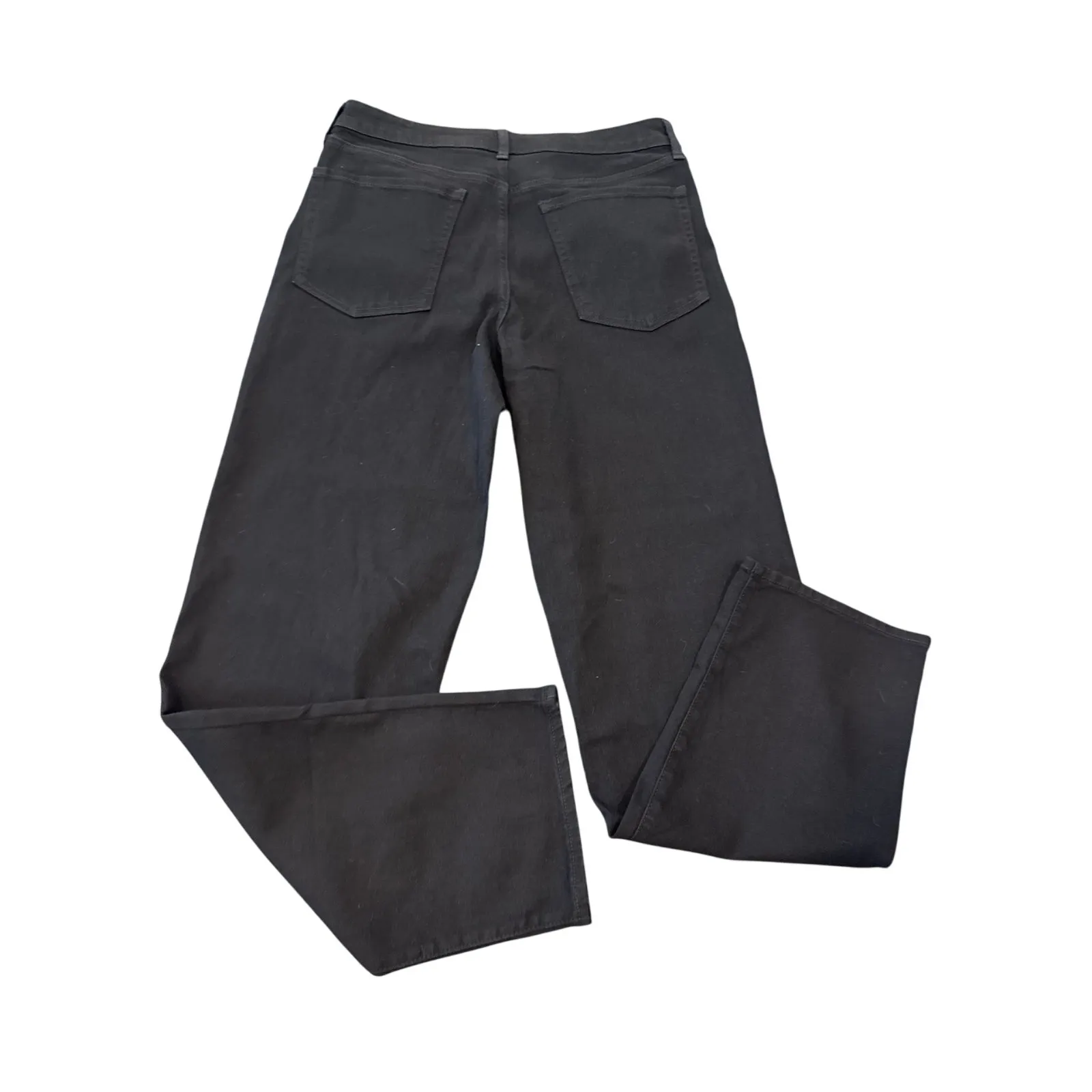 Old Navy Women's 12 Tall High Rise Wow Loose Black Ankle Length Jeans - Image 6