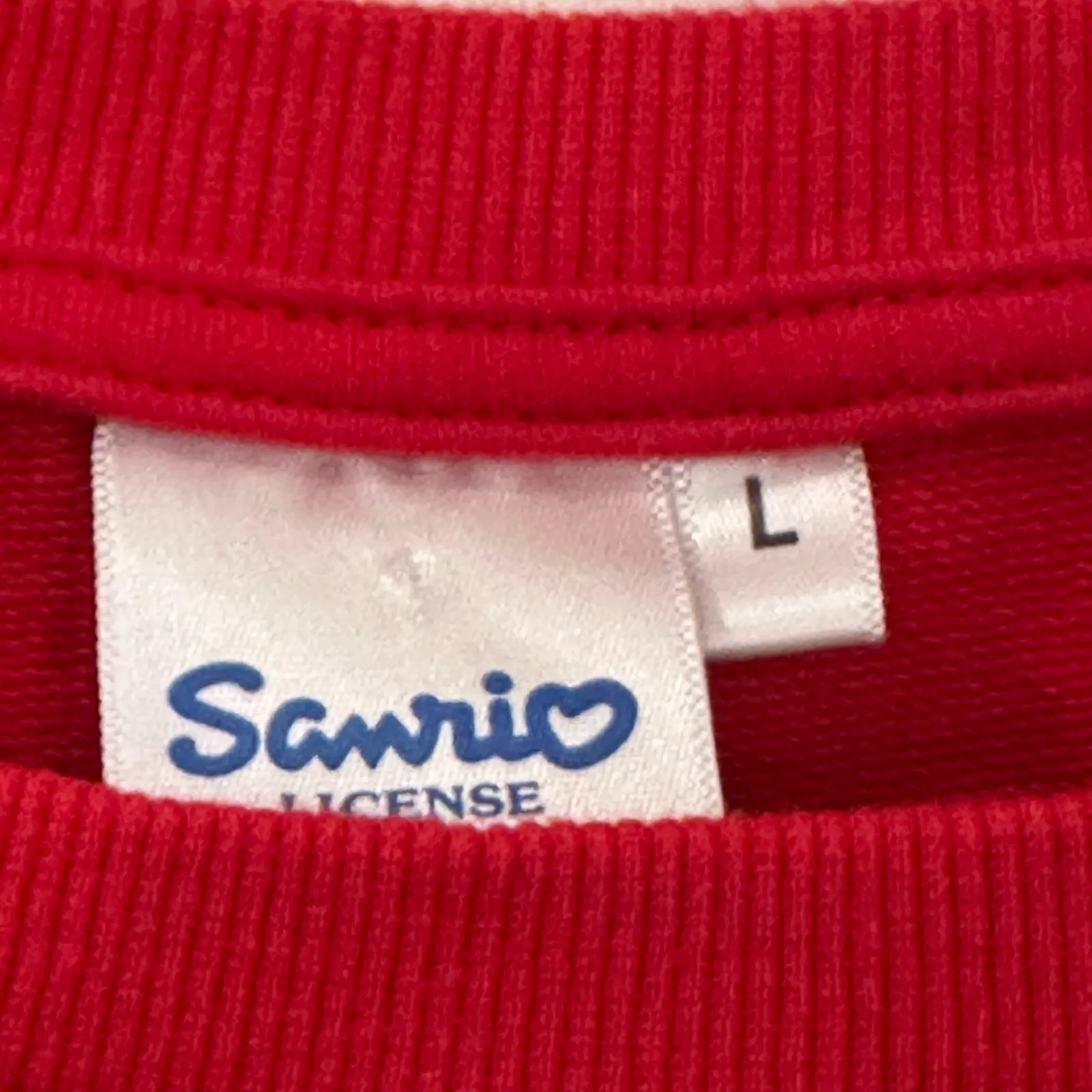 Sanrio Red Hello Kitty French Fry Sweatshirt sz L - Image 3