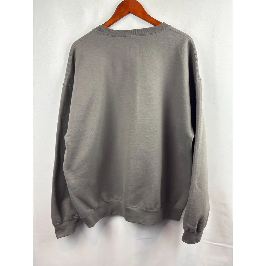 Women’s Gildan XL Grey Graphic Word Crewneck - Image 3