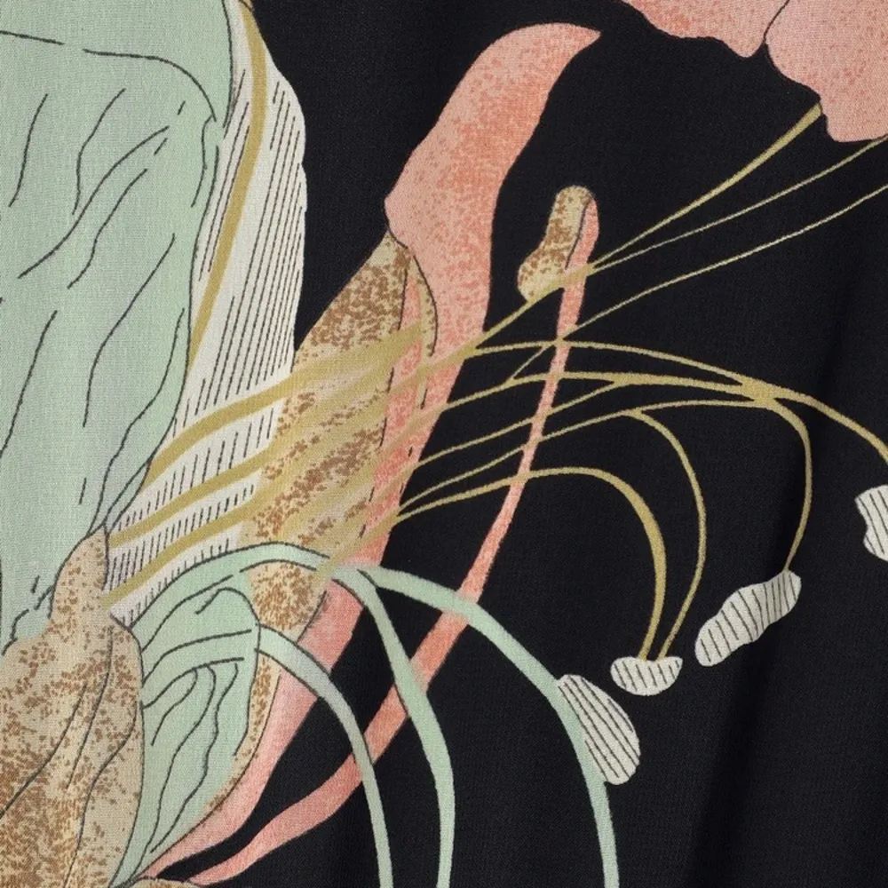 Lulus Wondrous Water Lilies Black Floral Print Maxi Dress - Image 6