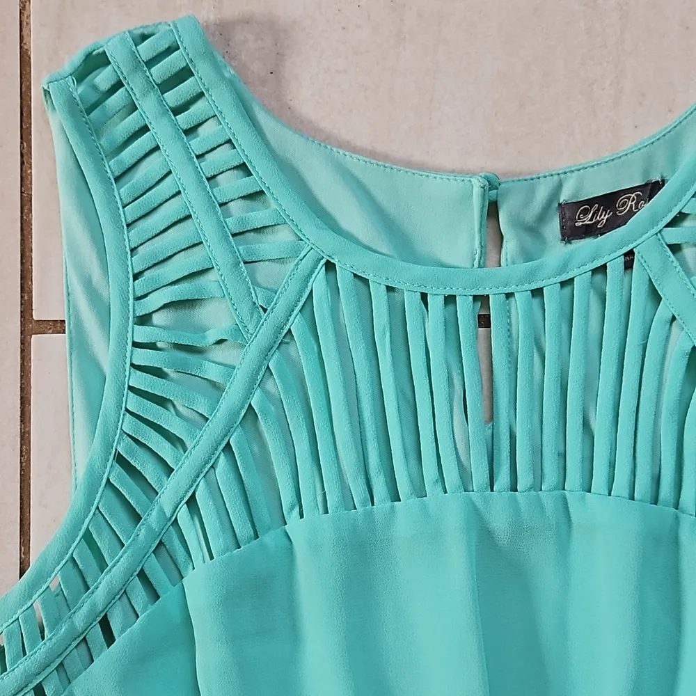 Lily Rose Mint Flowy Dress [size M] - Image 2