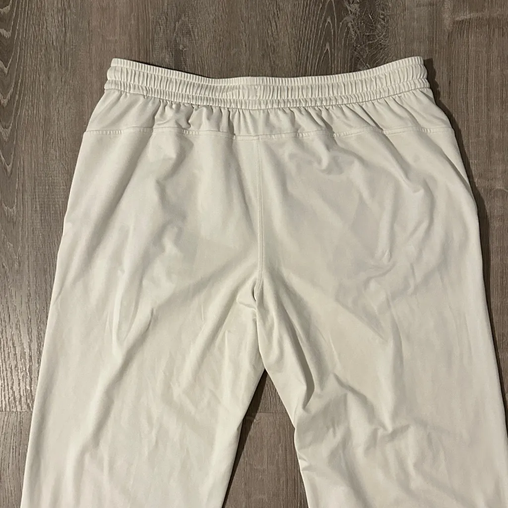 Lululemon 14 Women’s Soft Jersey Cream Straight Leg Mid Rise Casual Lounge Pants - Image 12