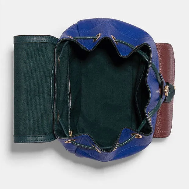 NWOT Coach Pennie Backpack 22” Colorblock Sport Blue Multi - Image 3