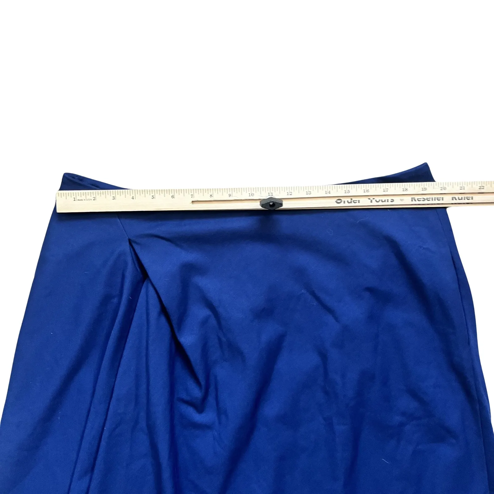Arlum Royal Blue Indigo Full Asymmetrical Midi Skirt Plus Size 18 NEW Tags - Image 9