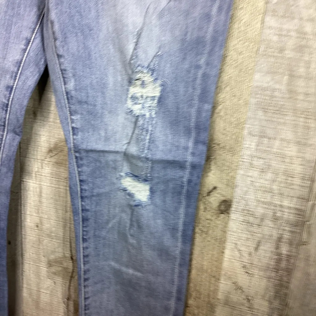 EVIDNT Los Angeles Size 27 Verona Skinny Cropped Ankle Distressed Raw Hem Jeans - Image 11