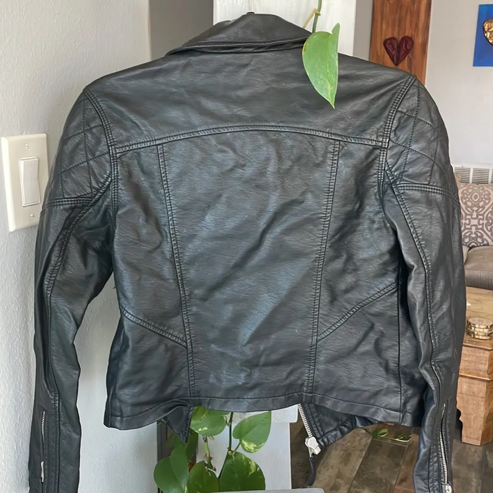 Abercrombie & Fitch Vegan Leather Moto Jacket - Image 3