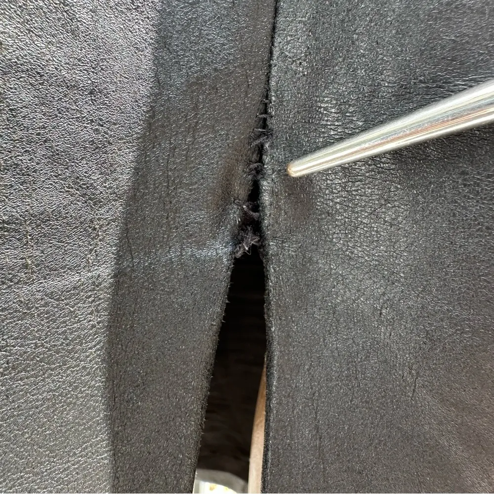 “Natilie” or “Natalie” faux leather black pencil skirt sz S - Image 6