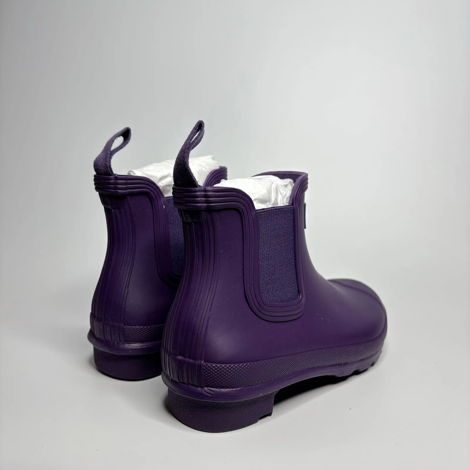 Hunter Original Waterproof Chelsea Rain Boots in Dark Iris - Image 5