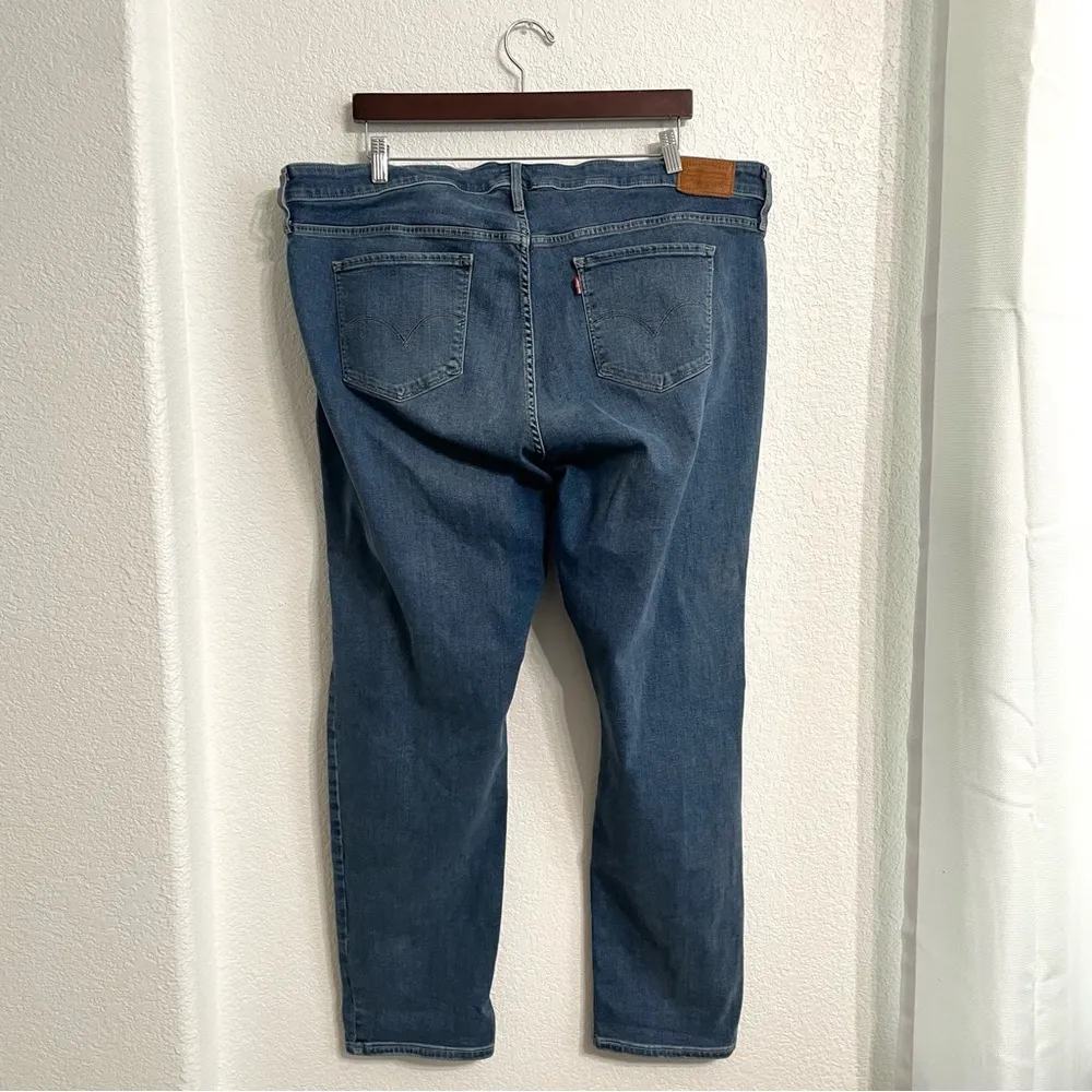 Levi’s Womens Jeans Denim Blue Shaping Skinny Stretch Distressed Plus Size 24 - Image 2