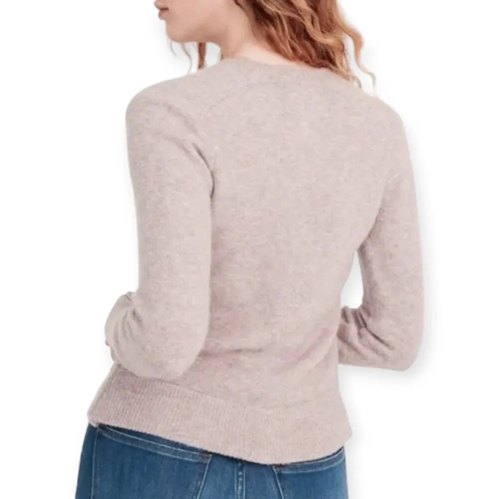 Madewell | Small | Lilac Coziest Date-Night Alpaca Wool Blend Faux Wrap Sweater - Image 3