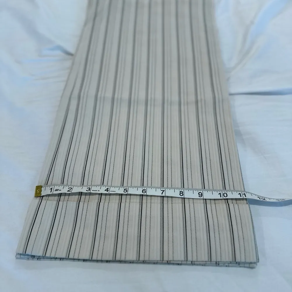 NWOT The Loft Marisa Sz: 8 Wide Leg Cream Vertical Striped Dress Pant w/tie Belt - Image 6