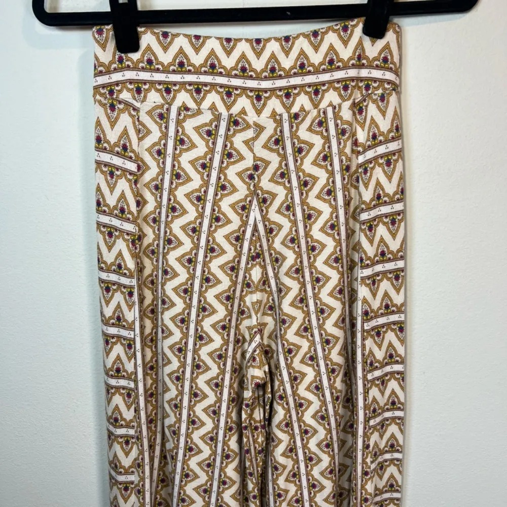 FARM RIO X Anthropologie Wide Leg Palazzo Pants Stripe Geometric Boho Women's XS - Image 9