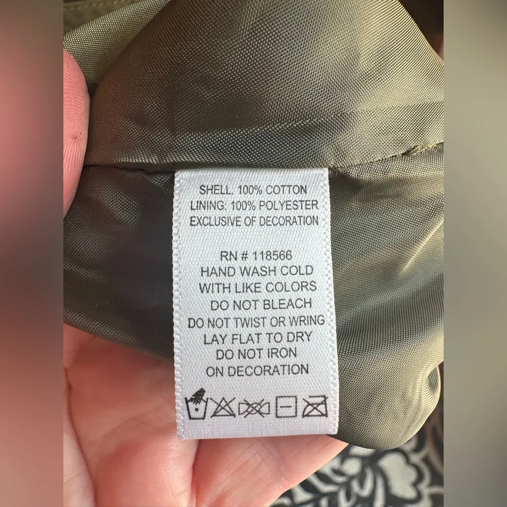 Sheryl Crow Embroidered Jacket~Be Myself~Hummingbirds Plus Suze 2X Short Trench Green - Image 8